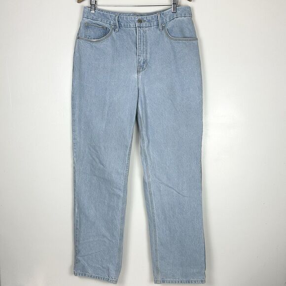 Good American Good 90s Womens Light Blue Denim Jeans Size 12 31 GNIC206T - Picture 2 of 13